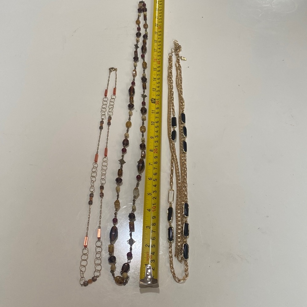 Set of 3 long necklaces